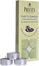 Prices Chef's Tealights 10 Pack Basil Patchouli Geranium Odour Eliminating
