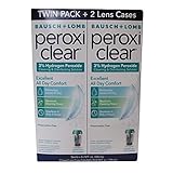 Bausch + Lomb Peroxi Clear, Cleaning & Disinfecting Solution, 2-pack, 12 Fl. Oz Each
