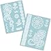 Hakuna 8 Sheets Temporary Tattoos - Over 40+ Henna Designs, Black&White Lace Style Body Art Stickers