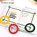 Outus 6 Pieces 3 mm Width Graphic Chart Tape Grid Art Tape Marking Tapes Whiteboard Gridding Tape Self-Adhesive Tape, 6 Colors