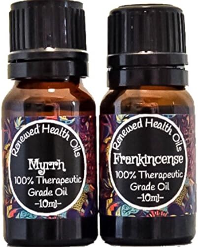 Frankincense and Myrrh Essential Oil Combo Pack Set 100% Pure Therapeutic Grade 2/10ml