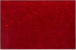 FLEOR 11.4 x 17 Inch Blank Guitar Pickguard Material Scratch Plate Backplate Sheet for Electric Guitar Bass Pickguard Custom, 4Ply Red Pearl