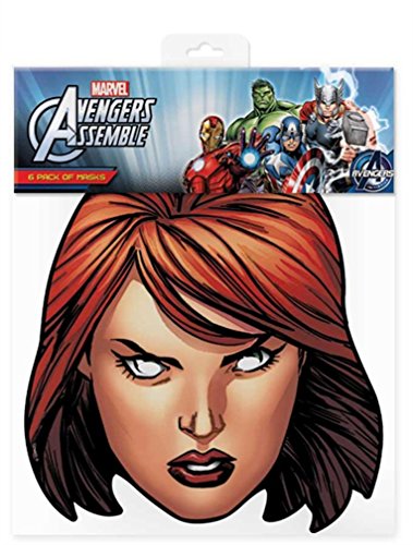 Official Marvel Avengers Assemble Black Widow Card Face Mask