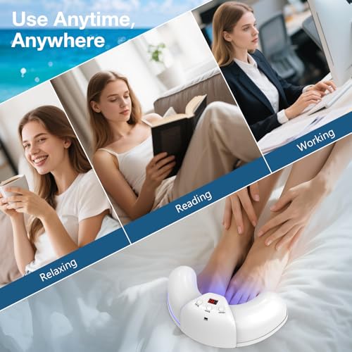 Suuprone Nail Fungus Laser Device, Anti-Fungal Nail Treatment for Toenails/Fingernails Extra Strong, Enhanced Antifungal Laser with 905nm Infrared Light + 470nm Blue Light-White