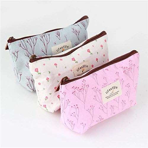 Floral Cartoon Pencil Case School Pencil Cases Girl Stationery Large Capacity Pencil Bag