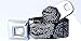Buckle-Down Black And White Bandana Starburst Seatbelt Belt