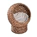 PawHut 24″ Natural Braided Banana Leaf Elevated Cat Bed Basket with Cushionthumb 1