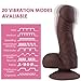 Zemalia Donkey Kong Multi-Speed Vibrator Thick Realistic Penis Silicone Dildo Rechargeable Vibrating Sex Toys G-Spot Massager for Woman Female Masturbation Adult Toys (Brown)