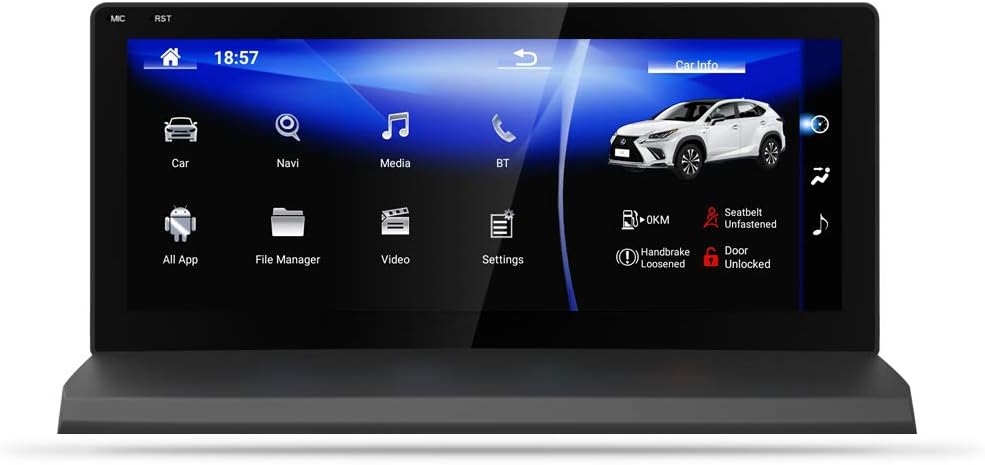 2014 2015 2016 2017 Lexus NX 200 NX 200T NX 300H NX200 NX200T NX300H 10.25" 8-core Car Stereo Android Head Unit RAM 2G ROM 32G GPS Navigation Car Radio (Type 2, NO Mark LEVINSON + 360 Camera)