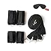 Restraint Kit Under Bed Restraints System, Bondageromance Restraint Kit, Soft Wrist and Ankle Cuffs, by Evantek