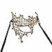 Flywife Lace Venetian Masquerade Mask Phantom of the Opera Mask Half Face Phantom Mask (B Gold Phantom of the Opera)