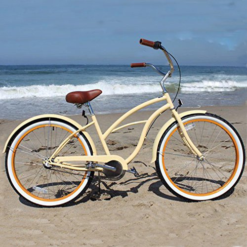 sixthreezero Women's 3Speed 26Inch Beach Cruiser Bicycle, Scholar