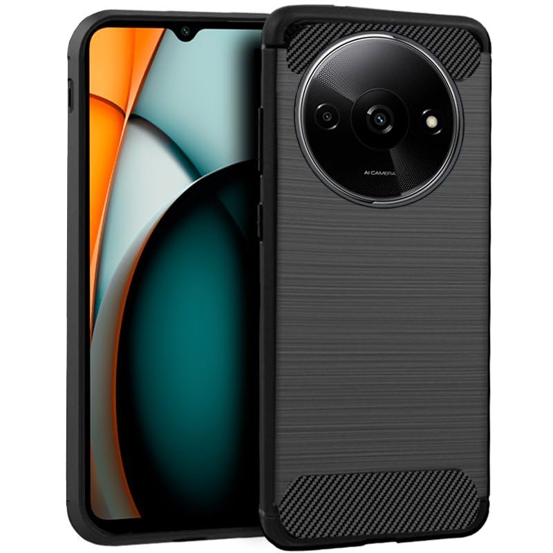 Cool Xiaomi Redmi A3 Carbon Case Black