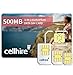 Cellhire Prepaid Europe Data SIM Card - Europe 500MB Bundle - 33 countries - 3-in-1 SIM