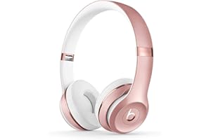 Beats Solo3 Wireless On-Ear Headphones - Apple W1 Headphone Chip, Class 1 Bluetooth, 40 Hours of Listening Time, Built-in Microphone - Rose Gold