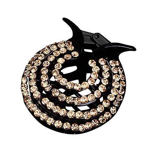 WensLTD Clearance! Women Girls Hair Clips Nest Rhinestone Hairpin Ponytail Bun Holder Accessory (C)