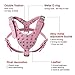 Didog Studded Spiked Leather Dog Harness for Medium and Large Dogs,Fit Pit Bulldog Terrier Mastiff Puppy Boxer(Pink)