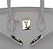 Ainifeel Women's Padlock Handbags with Golden Hardware (30cm, Black)