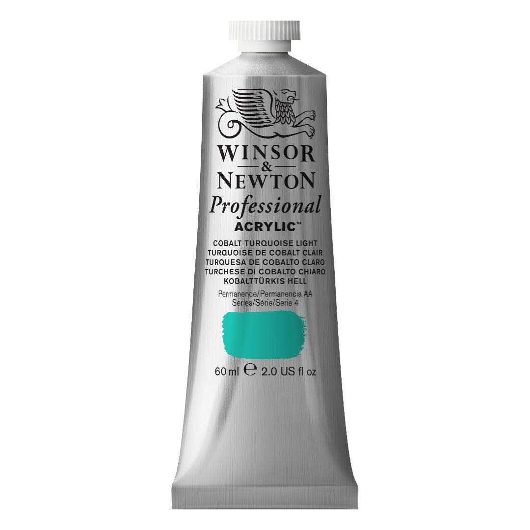 Winsor & Newton 2320191 Professional Acrylic Colour, Cobalt Turquoise Light, 60 ml (Pack of 1)