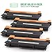 LINKYO Compatible Toner Cartridge Replacement for Brother TN660 TN-660 TN630 (Black, 4-Pack, Value Edition)