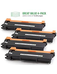 LINKYO Valueline Reemplazo Brother TN660 TN 660 TN630 cartucho de tóner negro de alto rendimiento para HL L2300D hl l2305 W MFC L2740DW MFC L2700DW DCP L2540DW (paquete de 4)