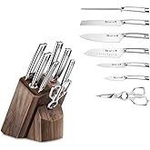 Cangshan N1 Series 1022612 German Steel Forged 8-Piece Knife Block Set, Walnut