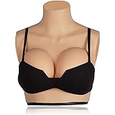 SALANE Silicone Breastplate Drag Queen B-G Cup Fake Breast Forms for Crossdressers Cosplay Touch Realistic Breast Plates