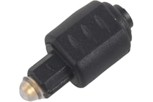 Kikolufy Mini Optical Audio Adapter 3.5MM Female Jack to Digital Toslink Male Plug for Amplifier