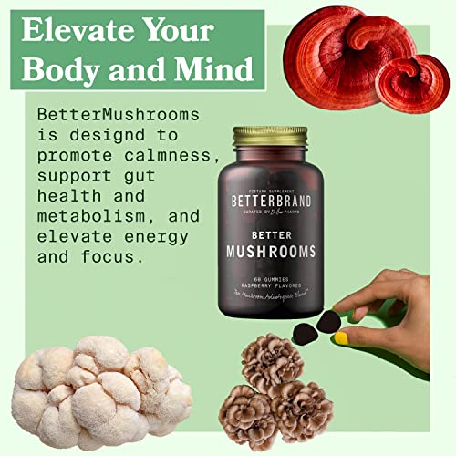 BetterMushrooms by BetterBrand Mushroom Gummies to Support Gut Health