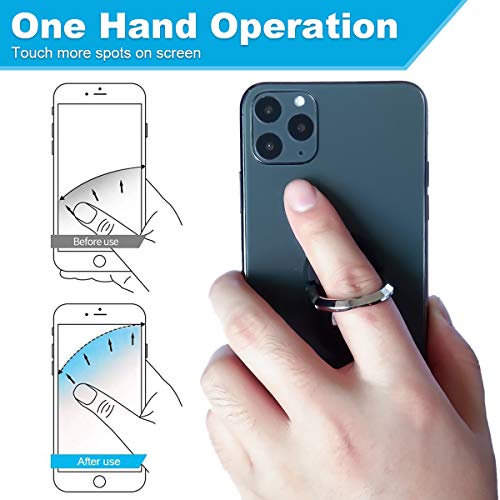 Multipurpose Phone Bracket Phone Ring Holder Air Vent Mount 2 in 1 Multipurpose Mobile Phone Bracket 360Â° Rotation Ring Grip for Car Home, Multiple-Angle Car Phone Mount