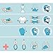 Geberiela AL322 Seamless Headband Versatile 16-in-1 Stretchable Headwear Bandana Head Wrap Sweatband Scarf, Balaclava, Helmet Liner, 9 Piece