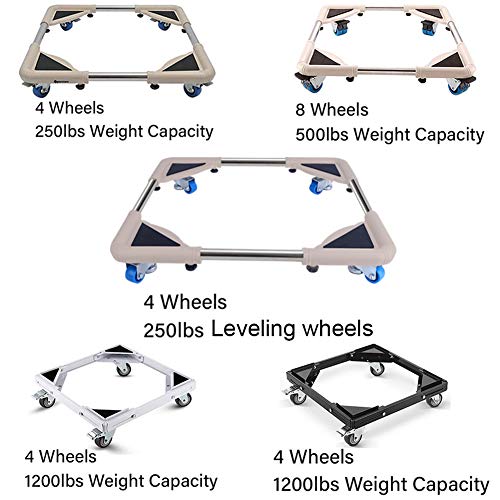 SPACECARE 4 Rubber Locking Swivel Wheels Telescopic Furniture Dolly Roller with Size Adjustable-STFD003 - Thumbnail 6