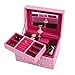 Smonet Musical Jewelry Box, Ballerina Girl's Jewel Storage Case, Twinkle Twinkle Little Star Tune, Pink