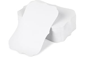 HEYPLACE 100PCS Blank Kraft Cards, White Index Note Cards Bulk Study Notecards for Exam Preparation Presentations Personal Statements 3.6" x 2.4"