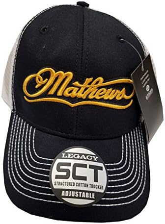 Mathews Archery Black Trucker Mesh Back Cap