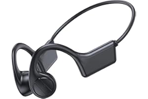 BETIM Wireless Bone Conduction Headphones, Ear Buds Wireless Bluetooth Earbuds with Built-in Microphone, Sweat Resistant Open Ear Earphones for Workout, Running, Gym, Hiking (Black)