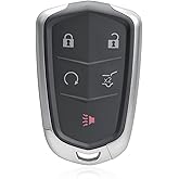 Boxonly Replacement Keyless Entry Remote Car Key Fob HYQ2EB 433MHz 5 Button for Cadillac XT5 (2017, 2018, 2019), SRX (2015), XT4 (2019)