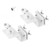 2Pack Adjustable Gutter Mount for Stick Up Cam/Spotlight Cam/Outdoor Cam Plus, Waterproof No Drill Mounting Bracket with Perfect View Angle