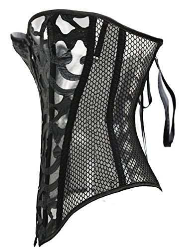 KUOSE Damen Schwarz Weiß Body Shaper Vollbrust Corsage Top Übergrößen – Bild 4