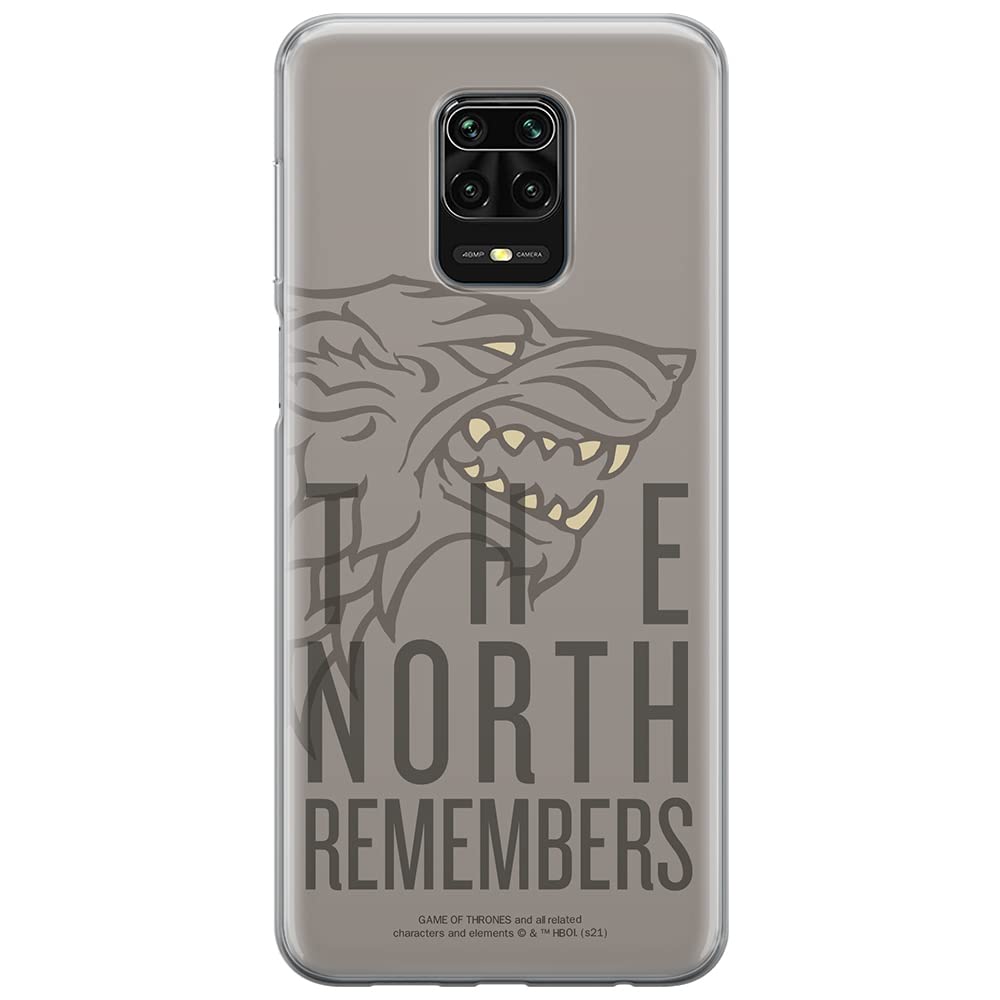 ERT GROUP mobile phone case for Xiaomi REDMI NOTE 9 PRO/ 9S original and officially Licensed Game of Thrones pattern 013 optimally adapted to the shape of the mobile phone, case made of TPU