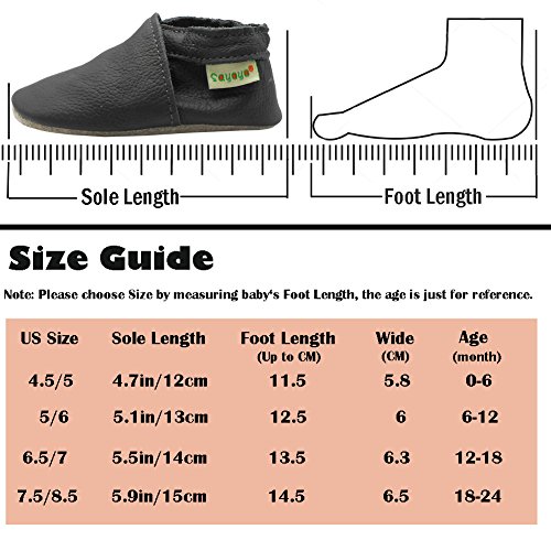 image for Sayoyo Baby Horse Soft Sole Leather Infant Toddler Prewalker Shoes Bro