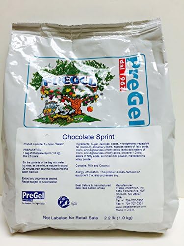 PreGEL Chocolate Sprint for Italian Gelato – 2.2 Lbs (1 Kg)