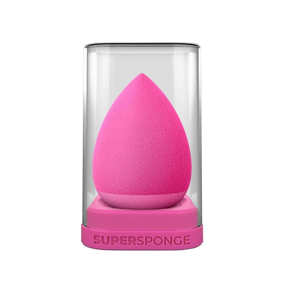 SUPER SPONGE ORIGINAL World's First Absorption Proof Makeup Sponge for Foundations, Powders & Creams, Vegan, Cruelty Free, latex free (Rose)