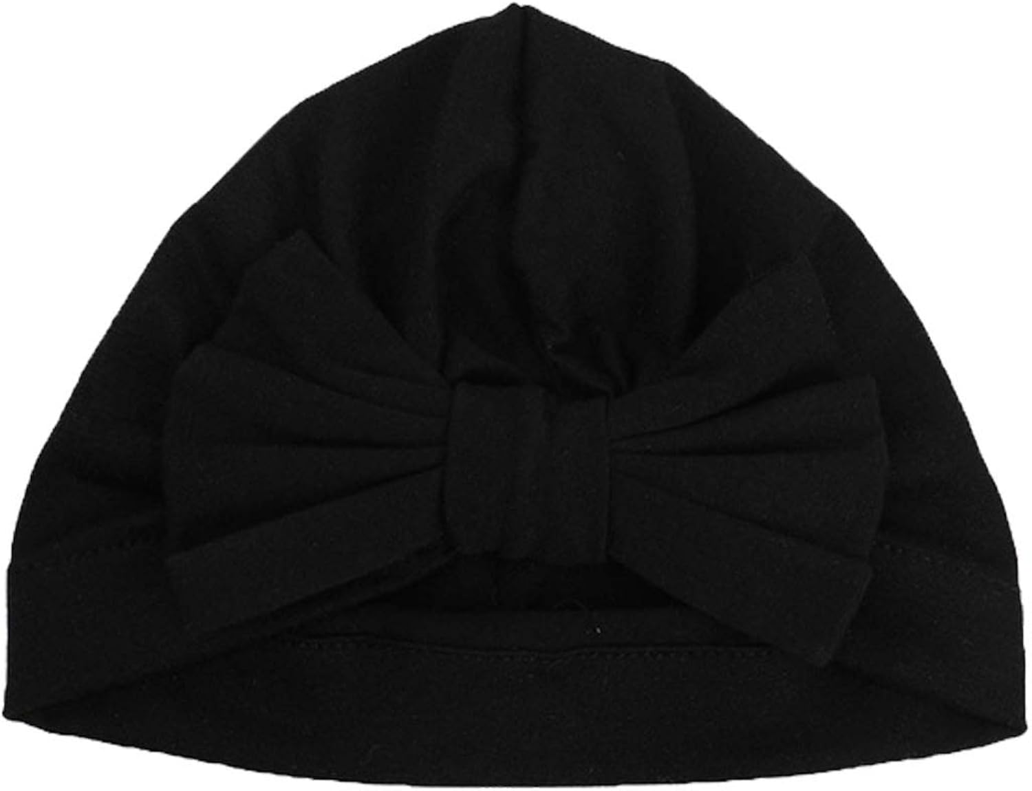 LERTREE 5 Pack Baby Solid Knot Hats Baby Girls Toddler Turban Bow Cap Infant Head Cap: Clothing