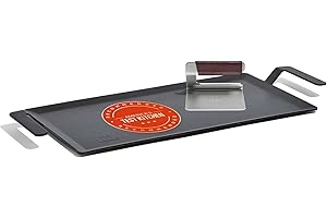 Made In Cookware - Carbon Steel Griddle + Grill Press - (Like Cast Iron, but Better) - Professional Cookware - Made in Sweden