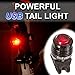 Bright Eyes 300 Lumen USB Rechargeable Water Resistant Bike Light - Headlight and Tail LED Set