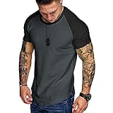 FUNEY Fashion T-Shirt for Men Muscle Gym Workout