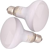DERNORD Reptile Heat Lamp Bulb 150W Basking E27 2 Pack Daylight UVA UVB