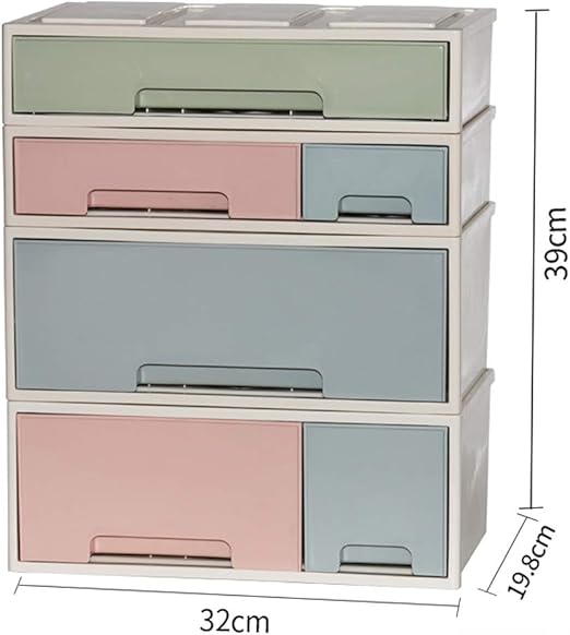 Amazon Co Jp Kky Enter 化粧品収納ボックスプラスチックシンプルデスクトップドージェ引き出しタイプ口紅ジュエリースキンケア製品収納ディスプレイボックス Color C ホーム キッチン