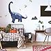 RoomMates RMK4104GM Brachiosaurus Dinosaur Peel and Stick Giant Wall Decals, Blue, Green